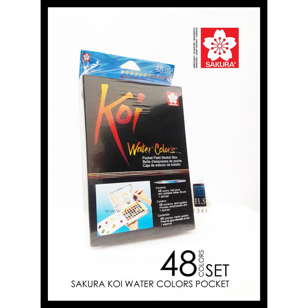 

UPDATE SAKURA KOI WATER COLOR POCKET SET 48 PERALATAN MELUKIS MURAH TERLENGKAP