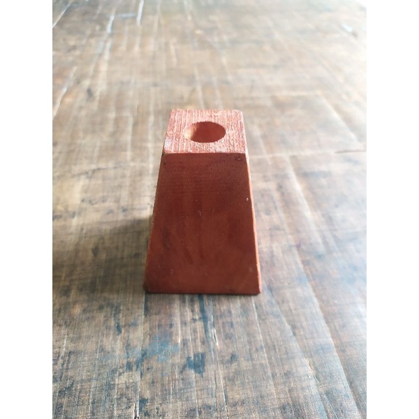 KAKI KAYU MAHONI UNTUK SOFA / KURSI / RANJANG MODEL PIRAMID 10 CM