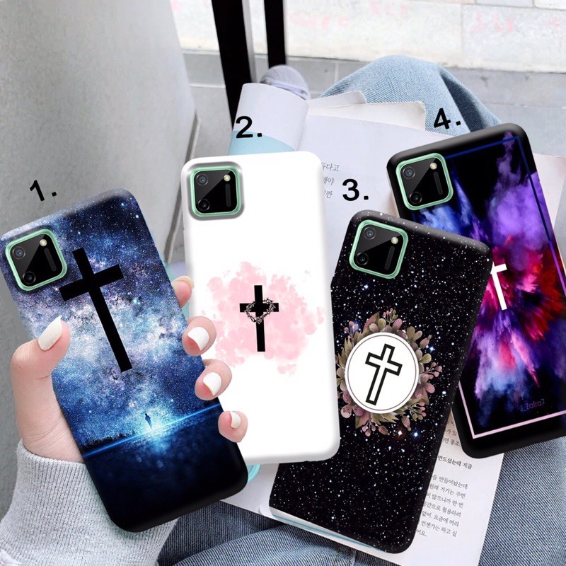 (Untuk semua tipe) Case Casing Hardcase Salib For tipe Samsung Oppo Vivo Iphone Realme Redmi (01)