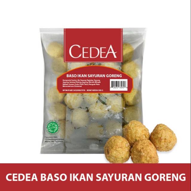 Cedea Baso Ikan Sayuran Goreng 500 gram