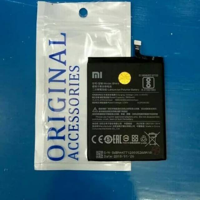 Baterai Batre Xiaomi Redmi 5 Plus / BN44 Original 99%