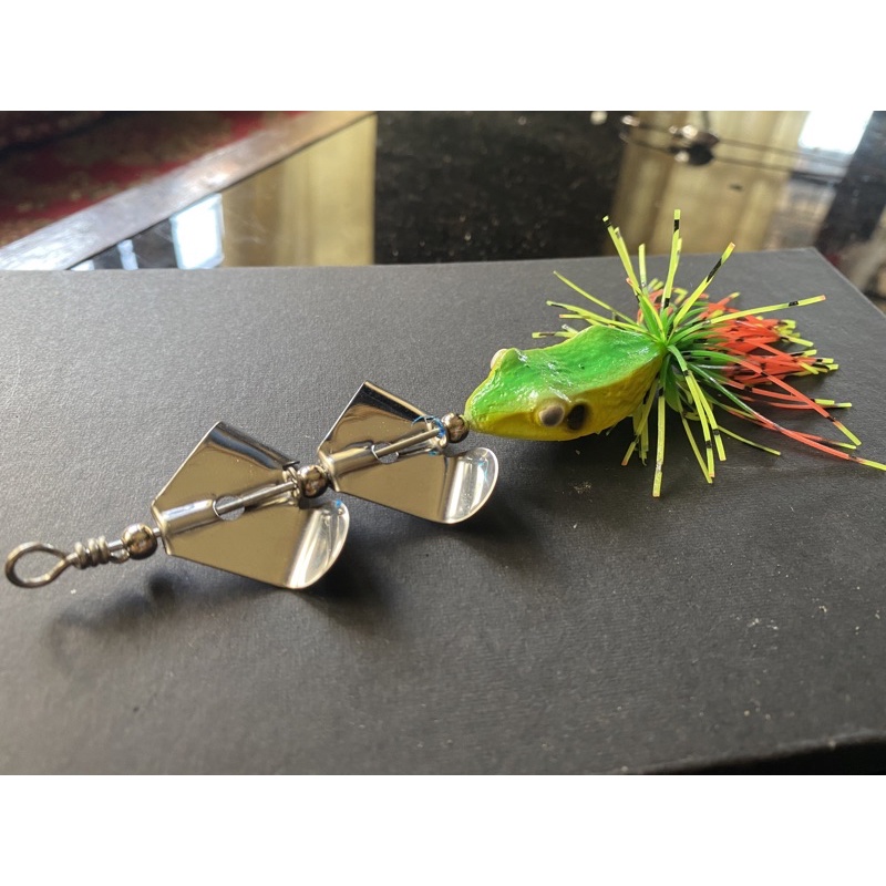 buzz bait mini | slash bait mini | slater mini double propeller | umpan casting toman | umpan castin