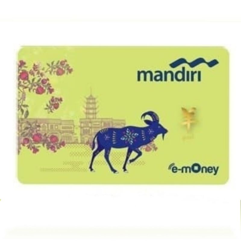 Kartu eMoney Mandiri 2018 - SHIO KAMBING ORI /Like eTOLL Tapcash Flazz or Brizzi