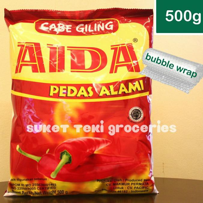 

Promo Awal tahun Cabe Bubuk Giling Aida 500 gr Bumbu Tabur Cabai Asli Premium READY Cuci Gudang Awal