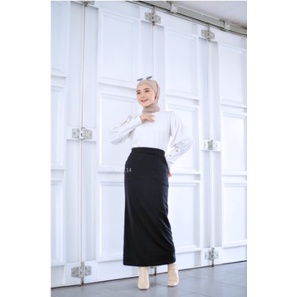 [ Terlaris ] Rok Span Panjang By Alma Rok Pencil Fashion Casual Terbaru | Size S M L XL XXL