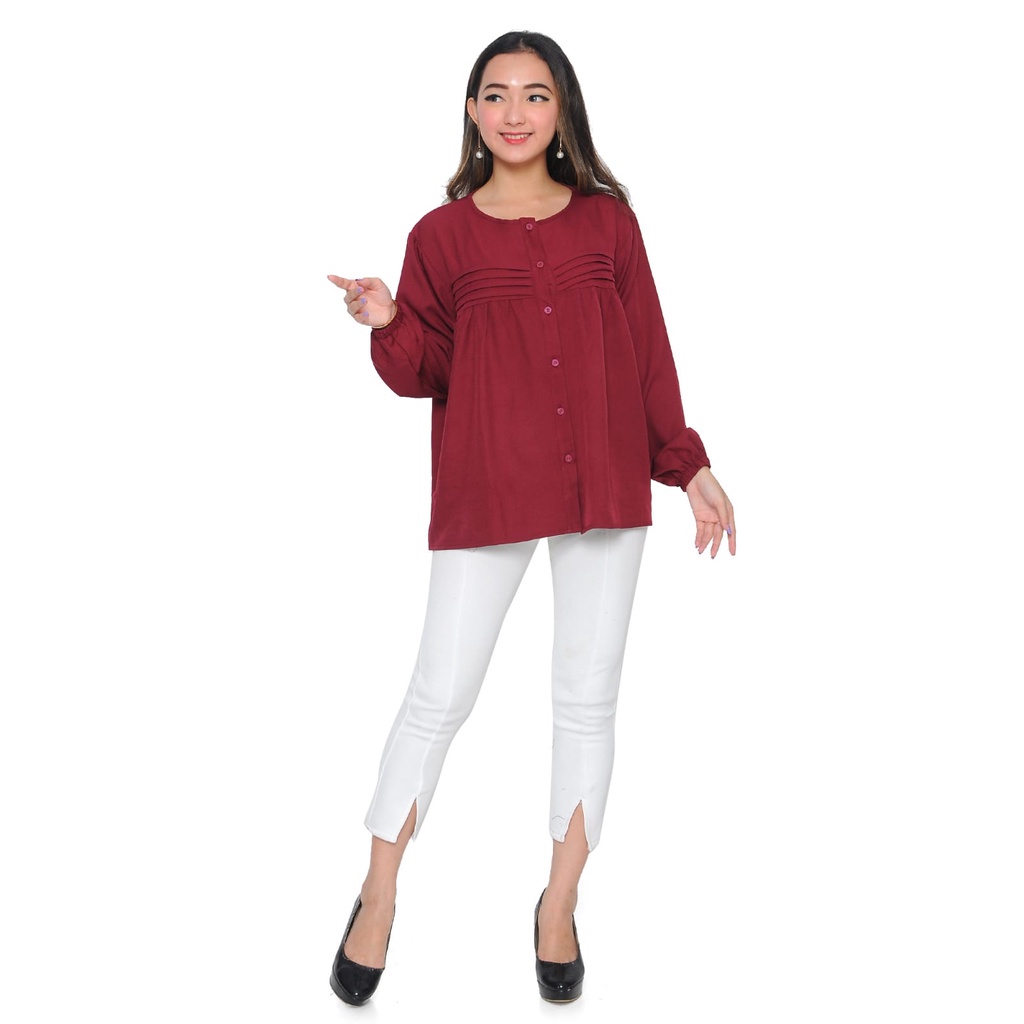 baju atasan wanita terbaru/shakila impor/blouse giovany shirt