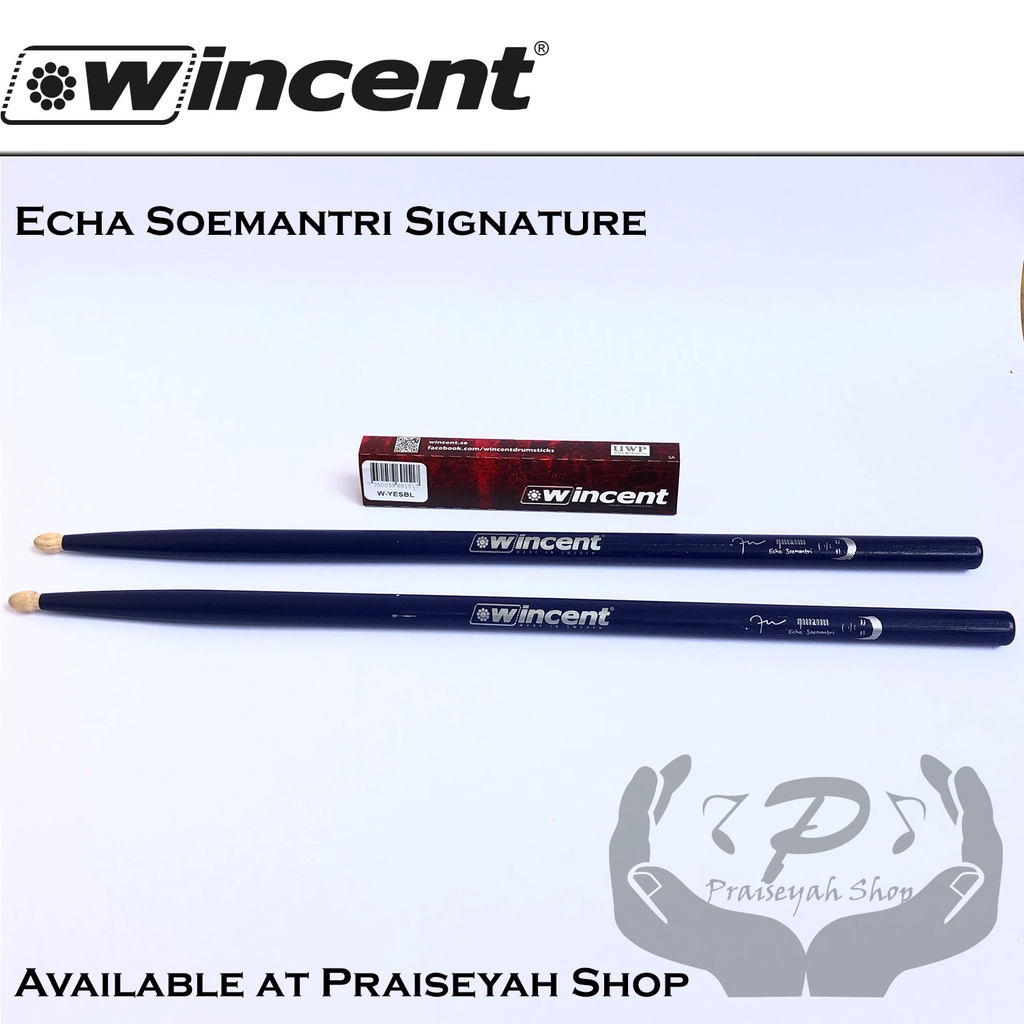 Echa Soemantri Signature Stick Drum Wincent YES Stik Panjang 5A XXL Biru Dan Natural