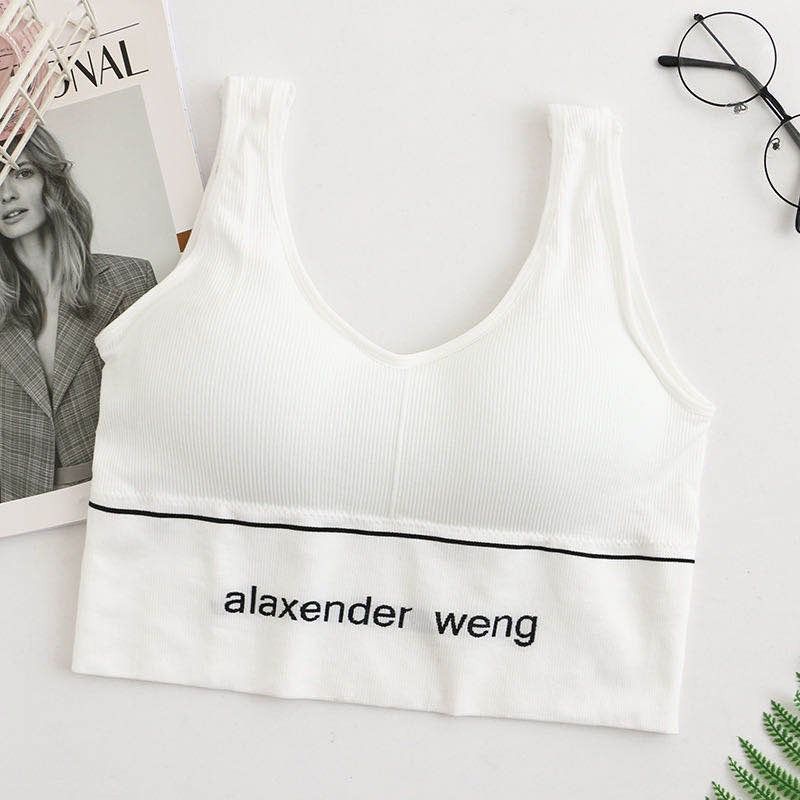 [ LINGERIE MASTER ] - (B-10) SPORT BRA GYM BRA OLAHRAGA PUSH UP WANITA TANPA KAWAT SEXY IMPORT LINGERIE-B-10 Putih