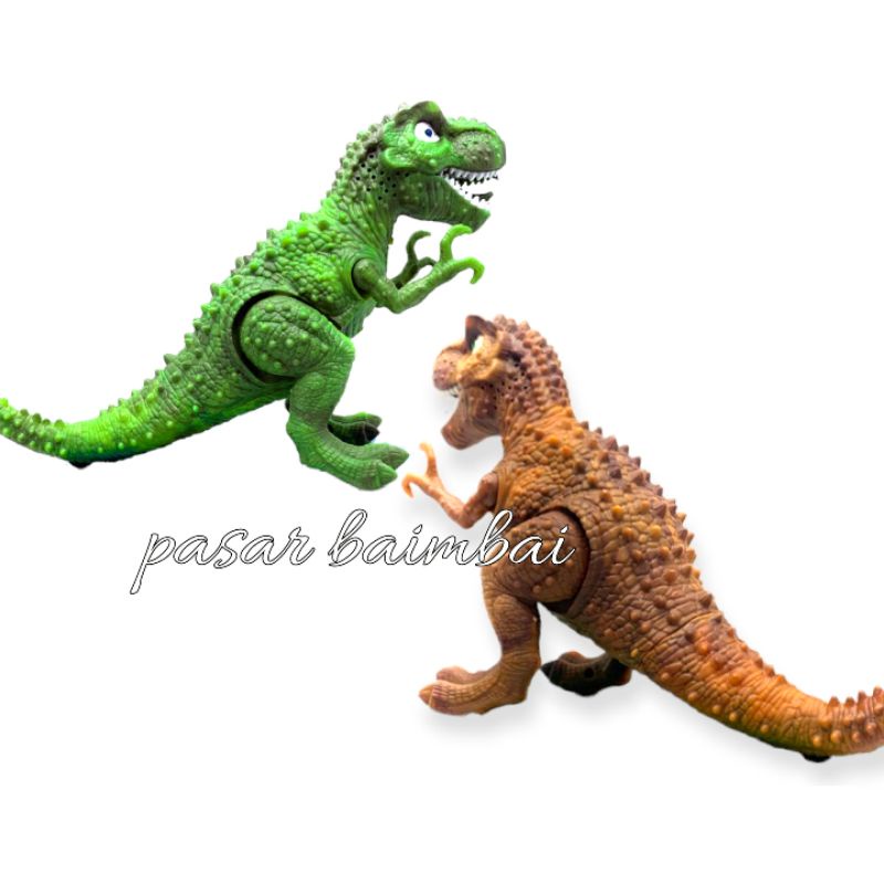 MAINAN ANAK ROBOT DINOSAURUS MINI TYRANNOSAURUS REX BONEKA DINOSAURUS BISA JALAN BERSUARA ADA LAMPU ROBOT DINOSAURUS MURAH BANJARMASIN PASAR BAIMBAI