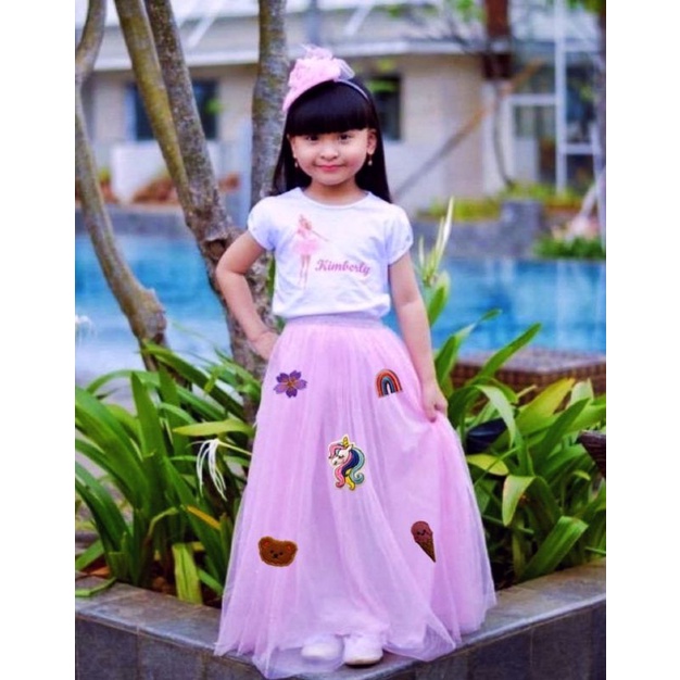 rok tutu anak 3-10tahun/dress tutu anak unicorn kudaponi/rok tutu anak import/dress import