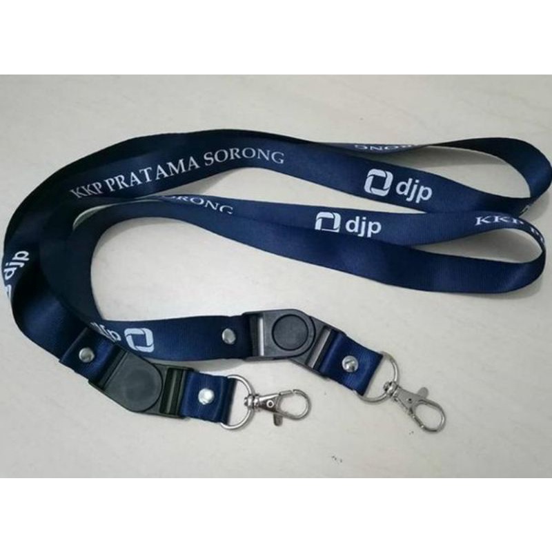 

LANYARD SABLON CUSTOM MINIMAL 50 PCS/ FREE DESAIN BAHAN NYLON