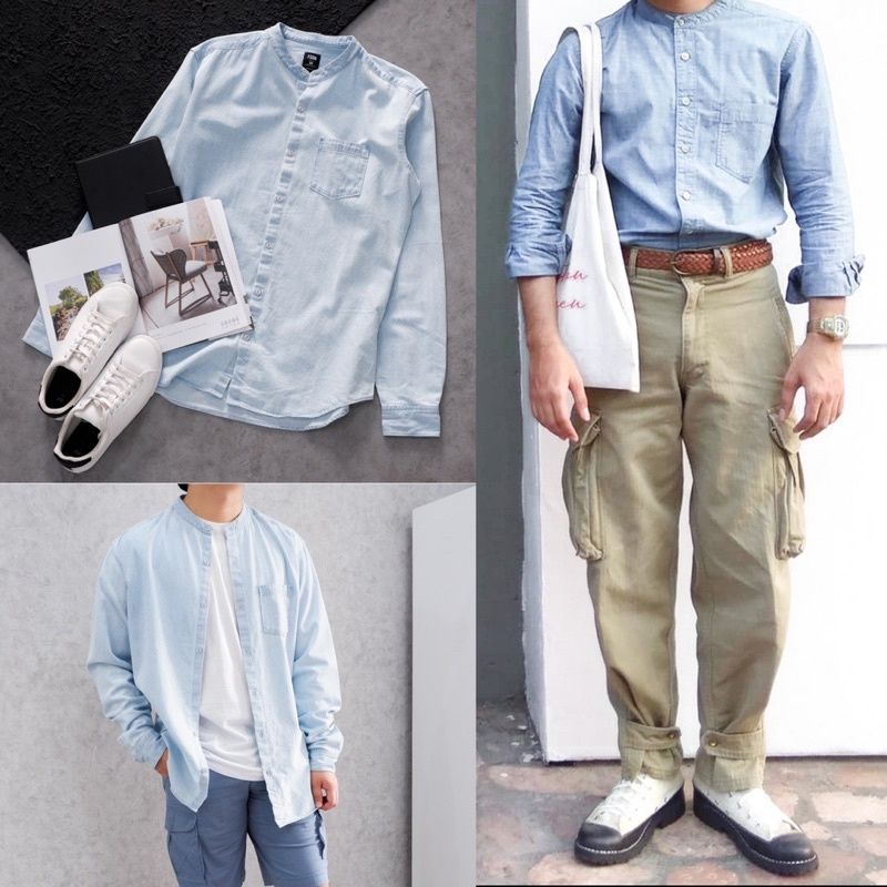 kemeja fsbn denim slimfit