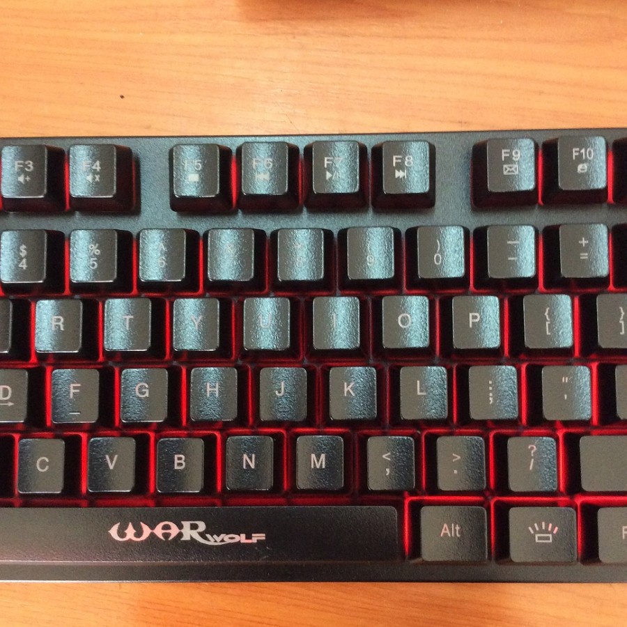 Keyboard mechanical warwolf v10