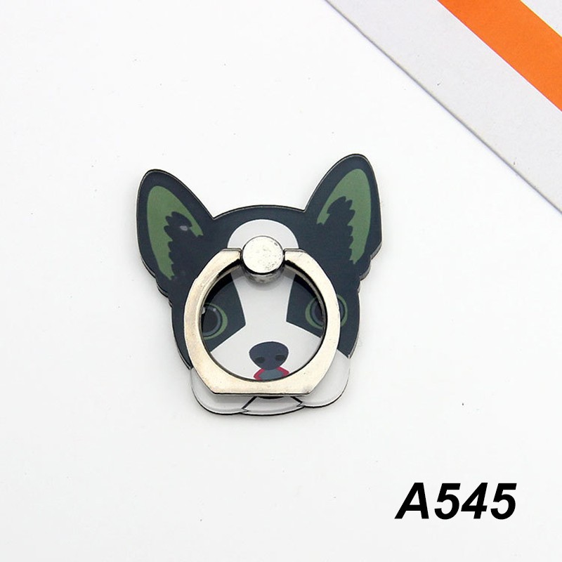 Universal Acrylic Finger Ring for Phone Lovely Dog Cartoon Phone Holder Stand