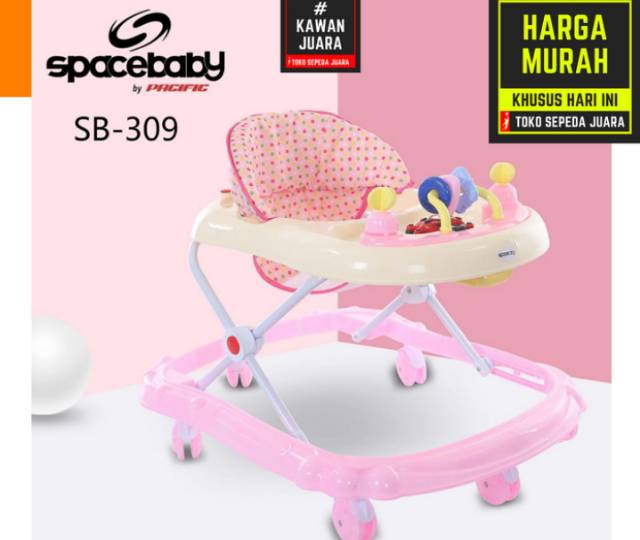 Babywalker Spacebaby 309 By Pacific Terbaru Shopee Indonesia