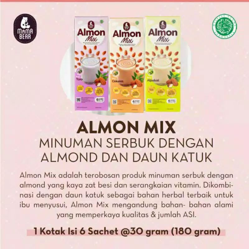 MamaBear Almond mix 180 gr / booster Asi/ Pelancar ASI MAMA BEAR