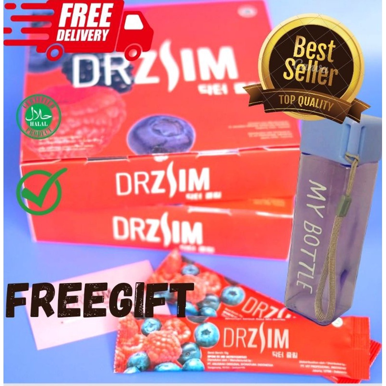 

DRZLIM (Detoks/ Fiber/ slim) By Ussy & Dr. Ekless freegift botol minum