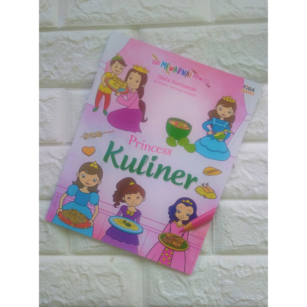 Buku Mewarnai Princess Kuliner
