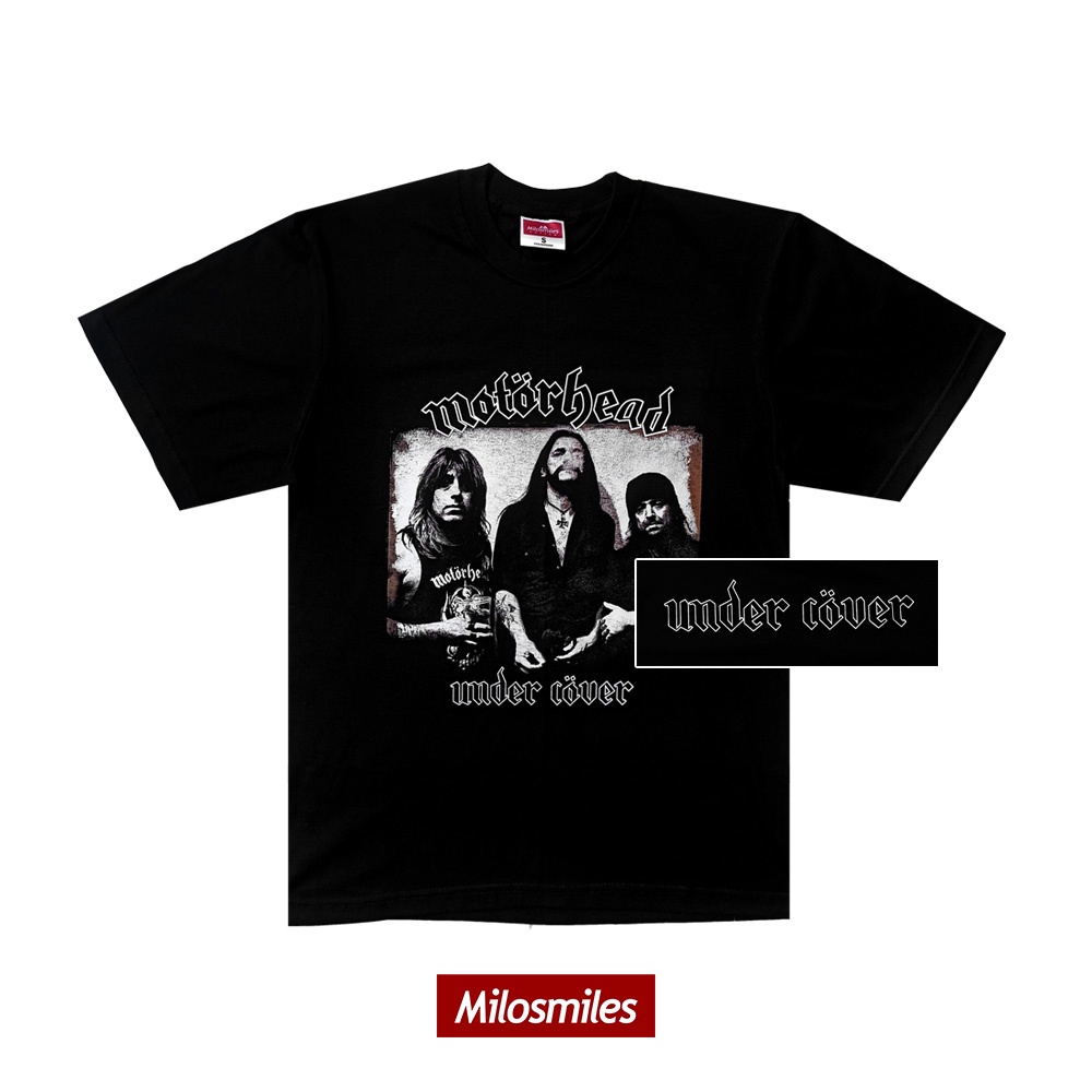 T-Shirt Baju Kaos Oversize Hitam Band | Motorhead - Under Cover | Milosmiles