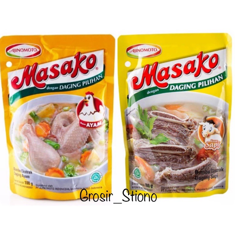 

Masako ayam dan Masako Sapi 100Gram/Penyedap Rasa