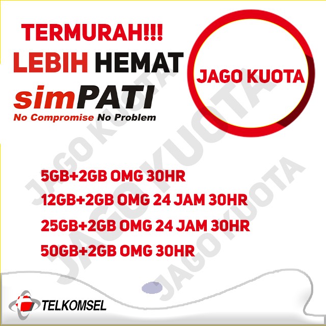 PAKET DATA TELKOMSEL KARTU SIMPATI AWALAN (0821-0813-0812)*