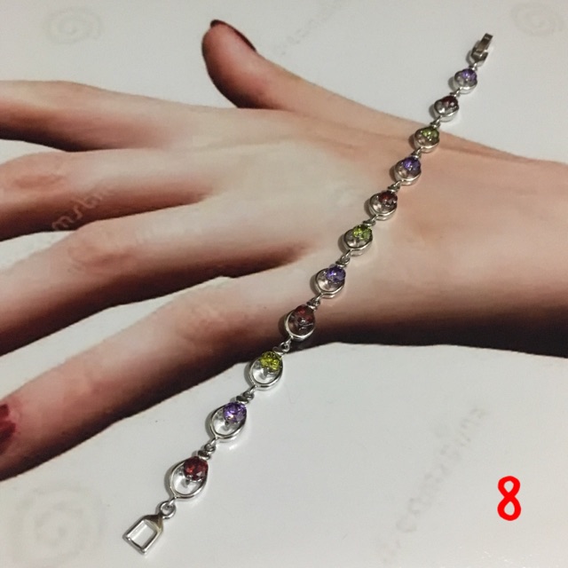 Gelang permata warna warni