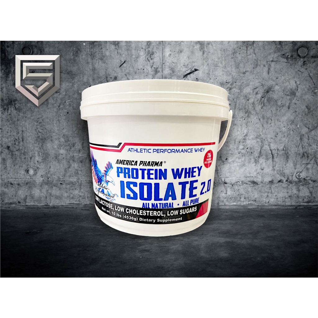 AMERICAN PHARMA WHEY PROTEIN ISOLATE 10LB 10LBS 10 LB 10 LBS