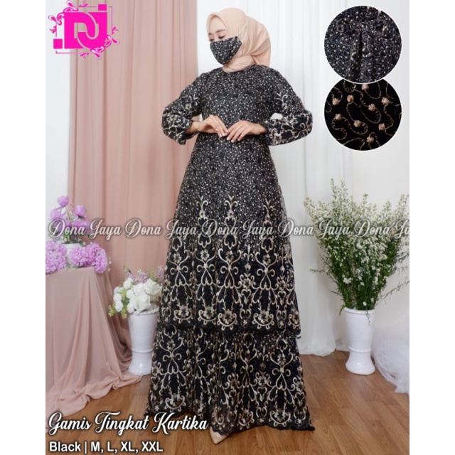 GAMIS TINGKAT KARTIKA2//GAMIS KEBAYA MUTIARA PESTA