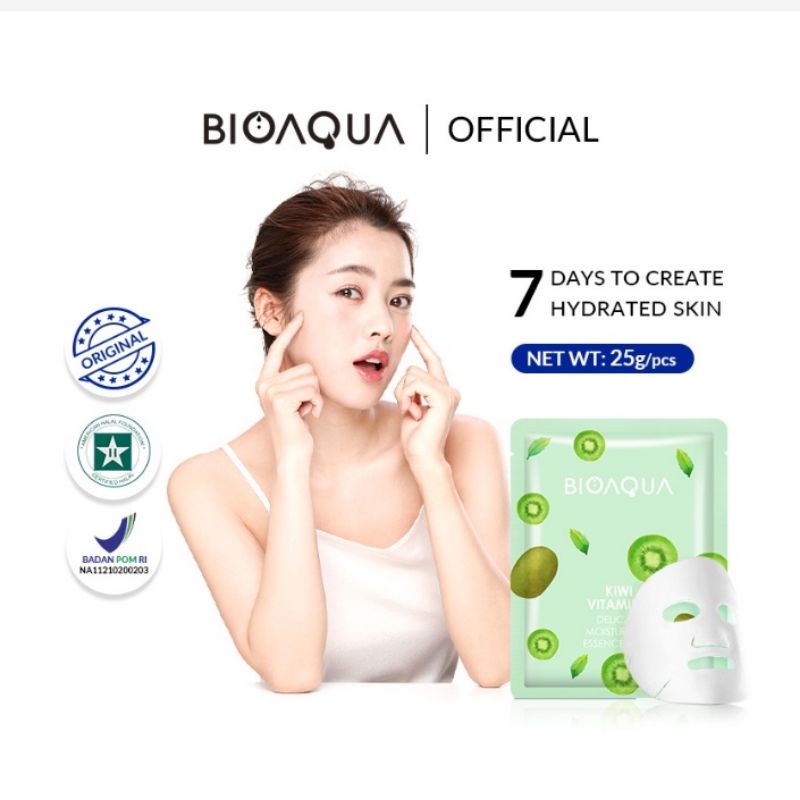 BIOAQUA SHEET MASK HYDRATING ESSENCE (☑️BPOM) - BRIGHTENING MOISTURIZING SKIN CARE MASKER WAJAH - FACE MASK BRIGHTENING - MOISTURIZER