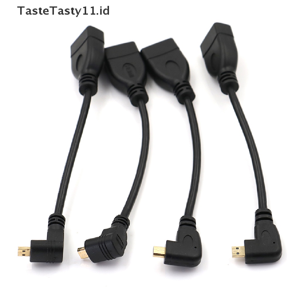 Tastetasty Kabel adapter converter Micro HDMI male Ke HDMI female Siku Kanan Kiri