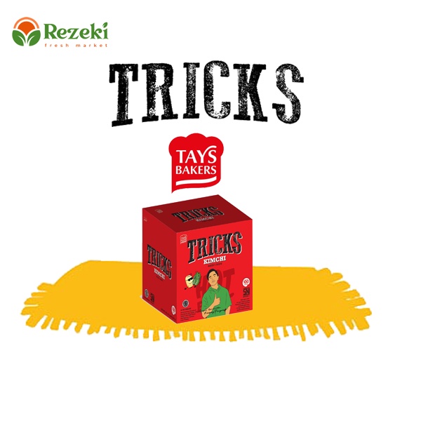 

Tricks Baked Crips Kentang Snack Rasa Kimchi [ 10s @20gr ]