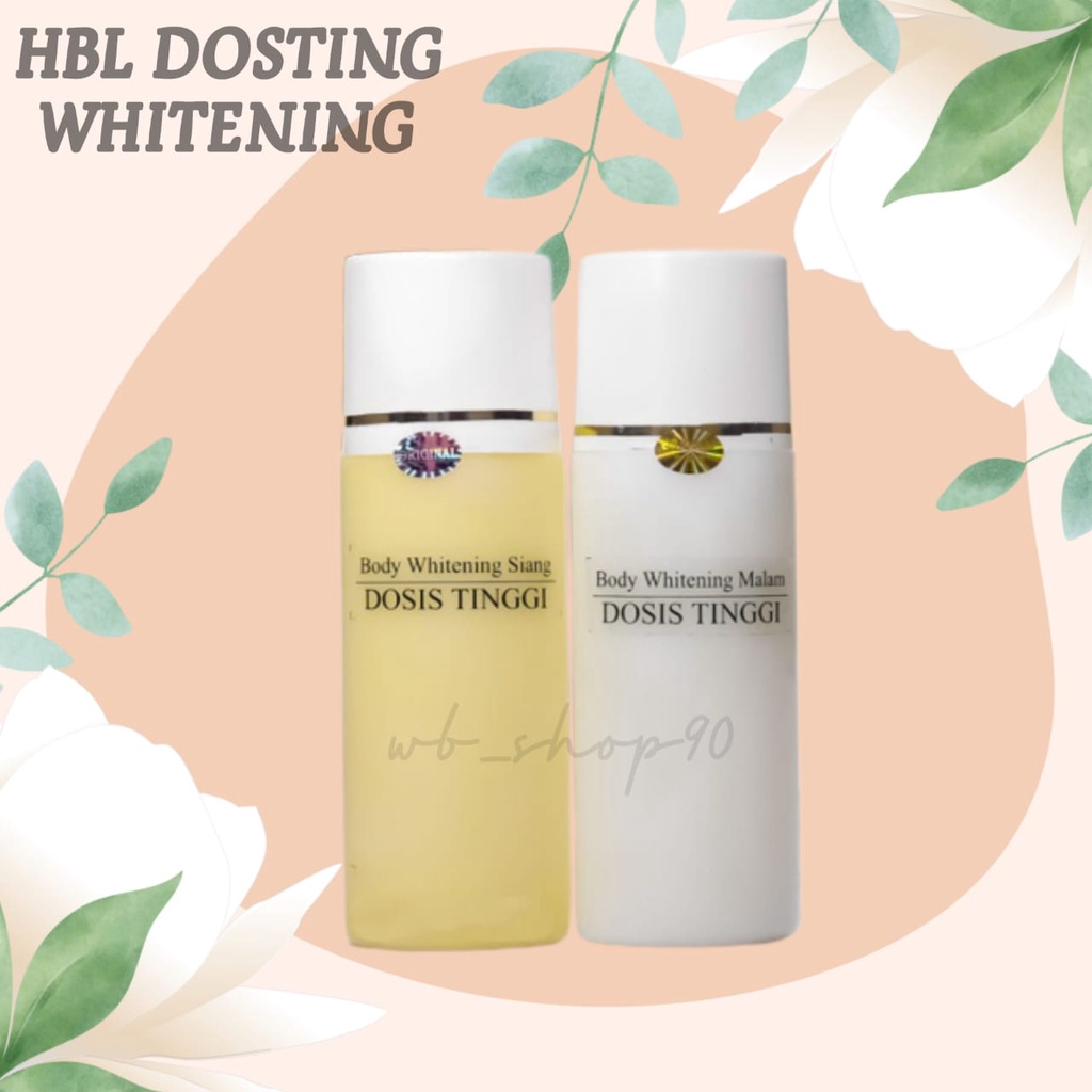 HB Dosting Whitening Siang Malam HBL Pemutih Extra Whitening Handbody Pemutih Badan Body Lotion Pemu