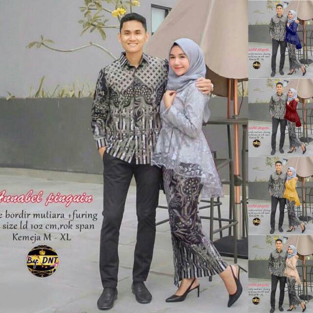 Maura Couple - Sania Ruffle Batik Couple ori Ndoro jowi DNT Garansi Termurah Shopee - Couple Anabel