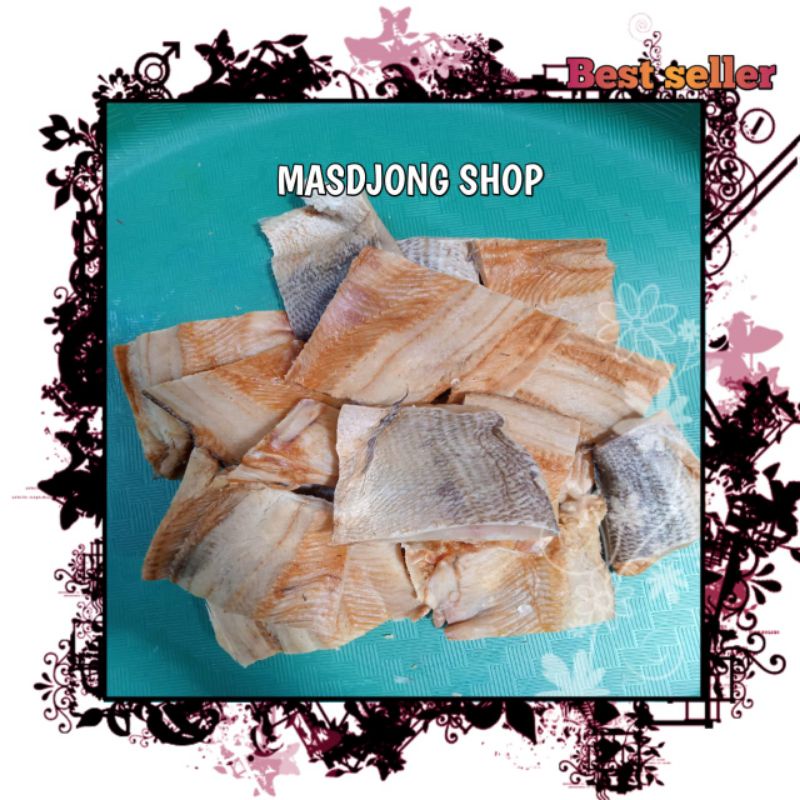 IKAN ASIN DAGING GABUS POTONG GRADE A (1000gr/1kg).