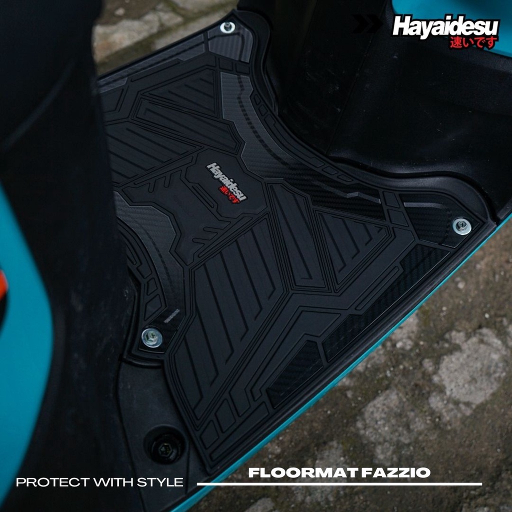 Karpet Motor Fazzio Hayaidesu Floor Mat Body Protector Aksesoris Yamaha