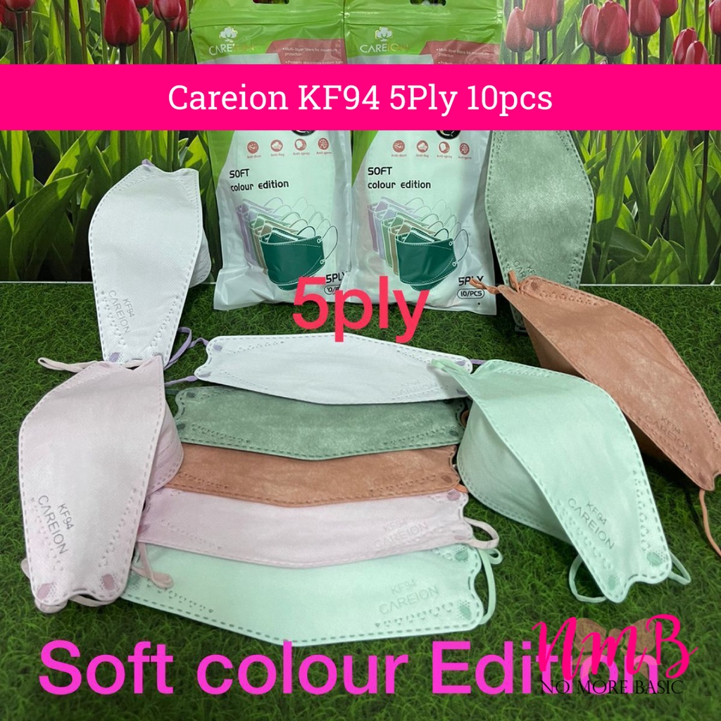 Masker Careion KF94 1 Pack Mix 10 Warna 4PLY isi 10Pcs