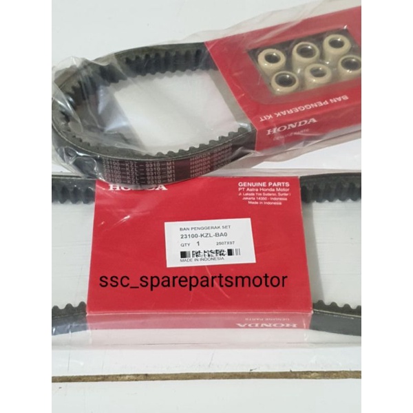 VanBelt Van belt V-Belt Assy Set Beat Fi Beat New Stater Kasar Spacy Fi Scoopy