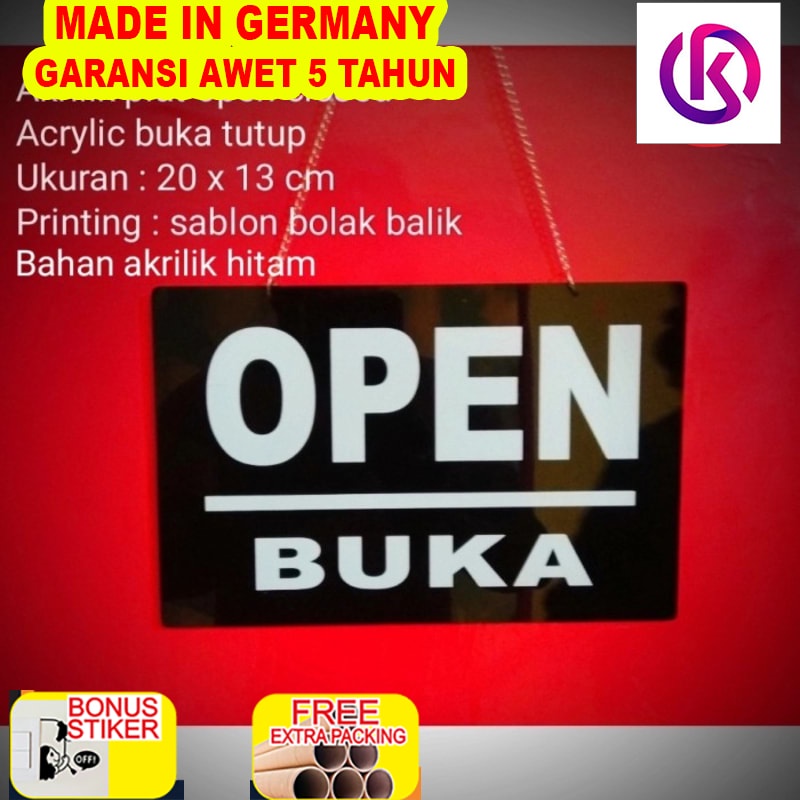 

Grosir sign label open closed /acrylic buka tutup