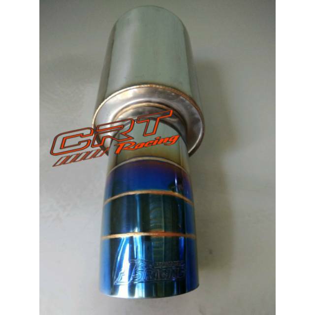 Knalpot Mobil JS RACING Ujung Biru - Muffler