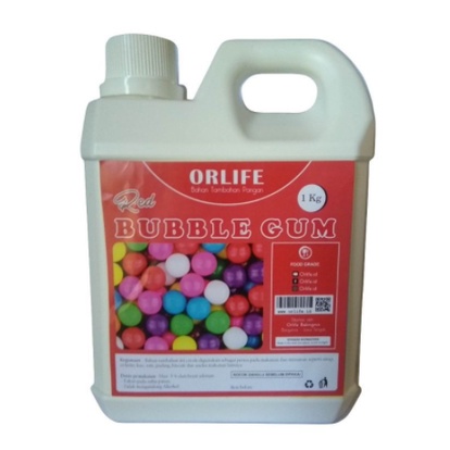 

JUAL PERISA MAKANAN - PERISA MINUMAN 1 KILOAN - Perisa Pasta red Bablegum atau Permen Karet merah Orlife 1kg - ORLIFE PERMEN KARET KILOAN