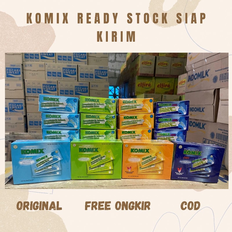 

Komix Obat Batuk OBH PEPPERMINT JERUK NIPIS JAHE 30 x 7 ml