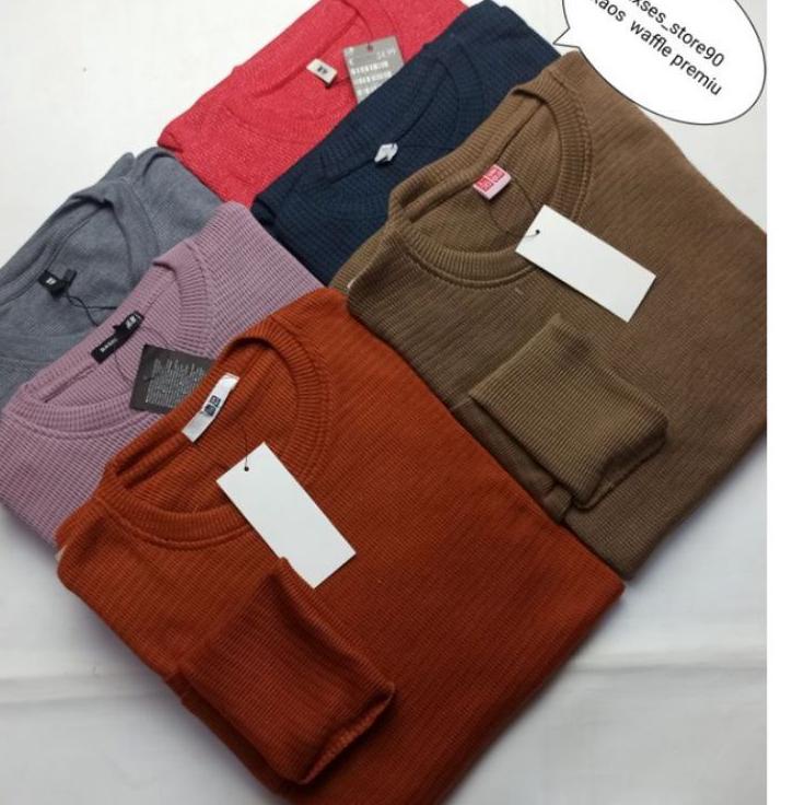 Spu31au22c ‣ part 1)kaos rib premium/kaos lengan panjang /kaos polos
