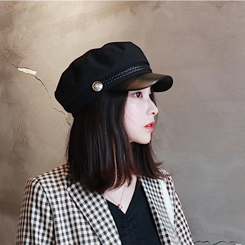 TOPI BARET JENNIE BLACKPINK TOPI FASHION IMPORT || Sun Casual Military Caps Woman Cotton Beret Flat 