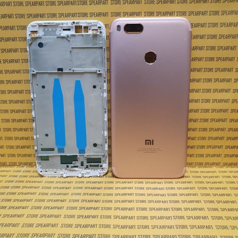 Kesing Casing Housing Fullset Frame Bezel Bazzel Tulang Tengah Lcd Backdoor Xiaomi Mia1 Mi5x Original