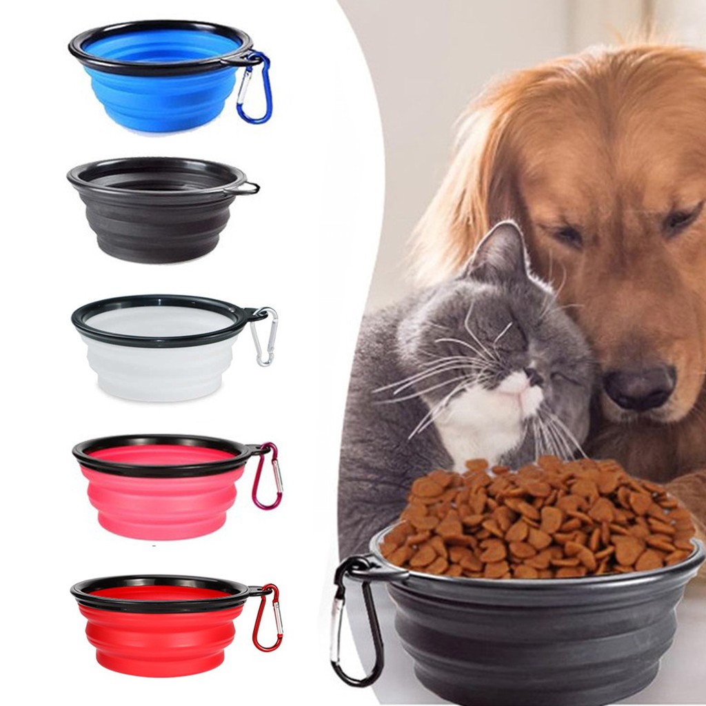 Mangkok Portable Collapsible Anjing Kucing / Pet Bowl Travel Portable