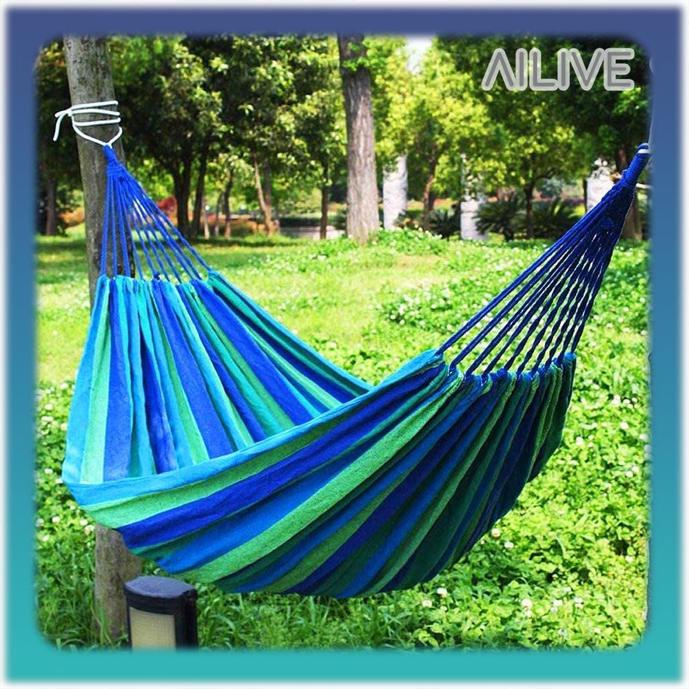 Hammock Camping Ayunan Gantung Camping / Tempat Tidur Gantung Outdoor Single Colourful