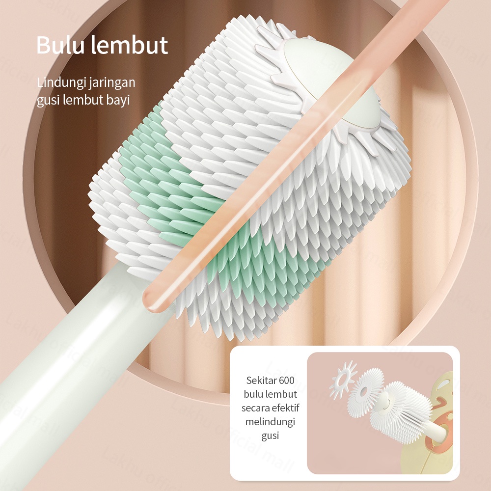 Lakhu 1-6tahun sikat gigi bayi anak 360 nano baby toothbrush