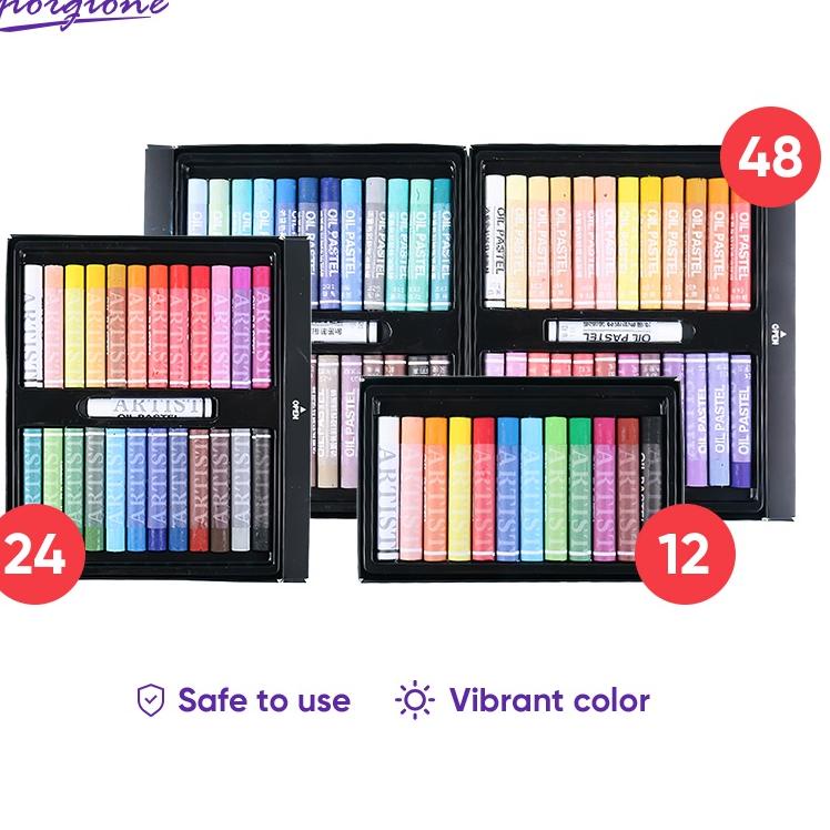 

Menarik.. Giorgione Oil Pastel Crayons Memutar Ulang 12/24/36/48 Warna G-OP