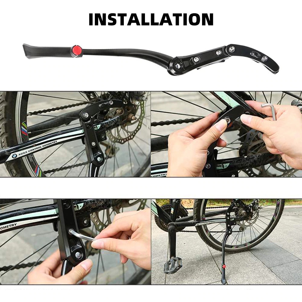 Easydo Standar Parkir Samping Sepeda Bicycle Side Kickstand 48-52cm - H14 - Black