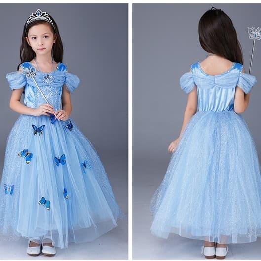 Kostum Princess Cinderella Costume Baju Dress Pesta Anak